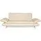 Leather Three Seater Cream Sofa from Koinor Rossini
