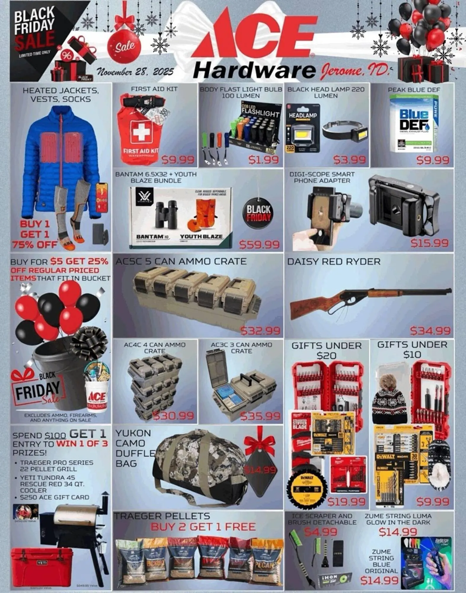 Weekly ad Ace Hardware flyer from November 18 to November 28 2025 - Page 1