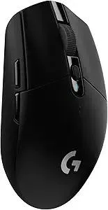 Logitech G305 LIGHTSPEED Wireless Gaming Mouse, Hero 12K Sensor, 12,000 DPI, Lightweight, 6 Programmable Buttons, 250h Battery Life, On-Board Memory, PC/Mac - Black