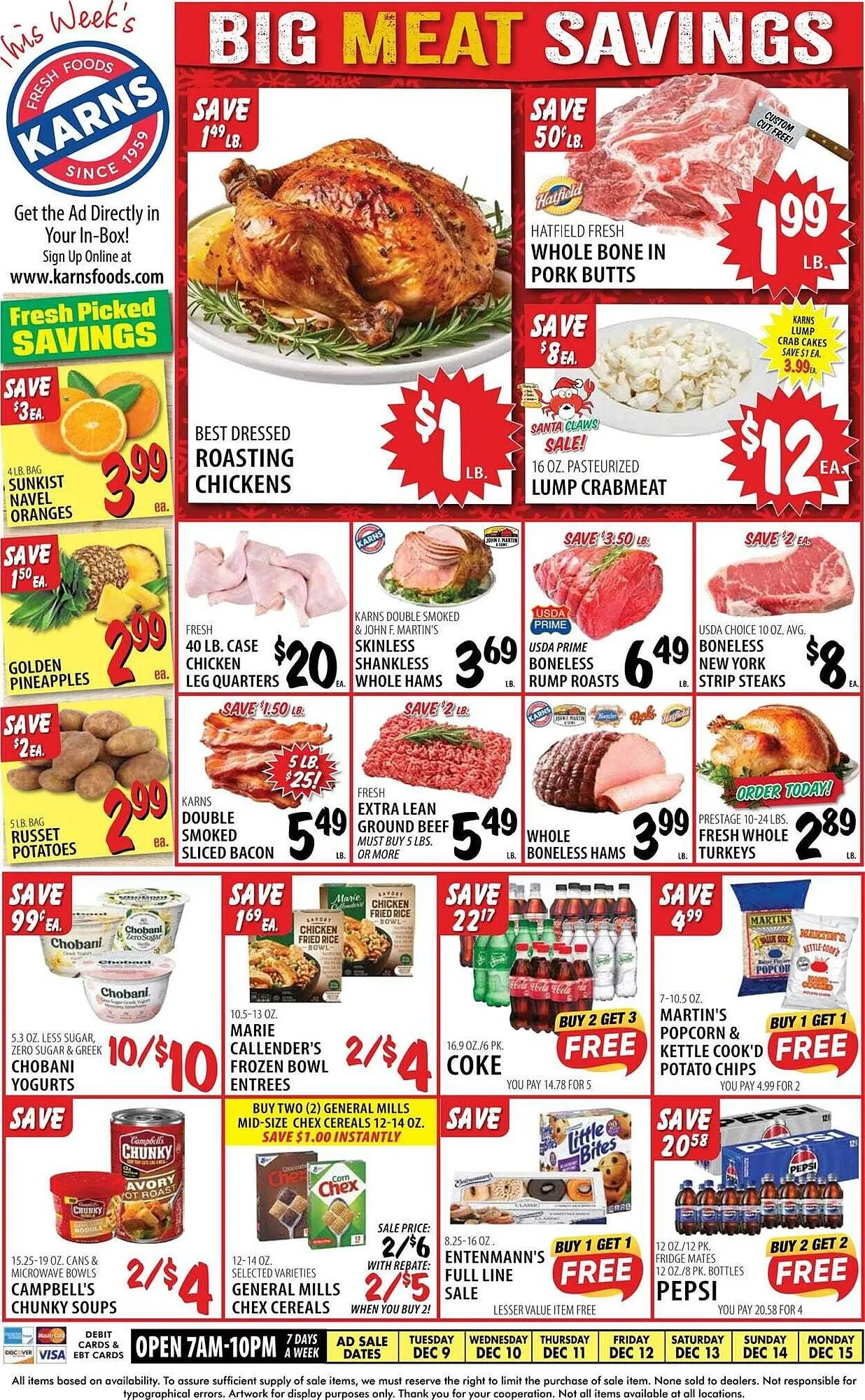 Weekly ad Karns weekly ad from December 9 to December 15 2025 - Page 1