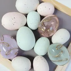 Assorted Pastel Decorative Artificial Eggs (Pack of 12 pieces)