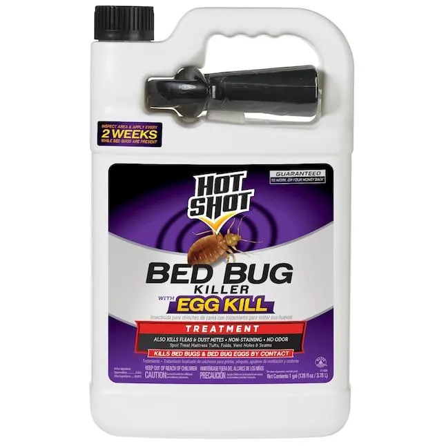 Hot Shot Kills Eggs by Contact 1 -Gallon Trigger spray Bed bug killer