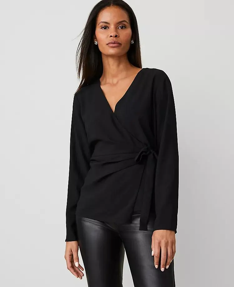 Modern Wrap Blouse