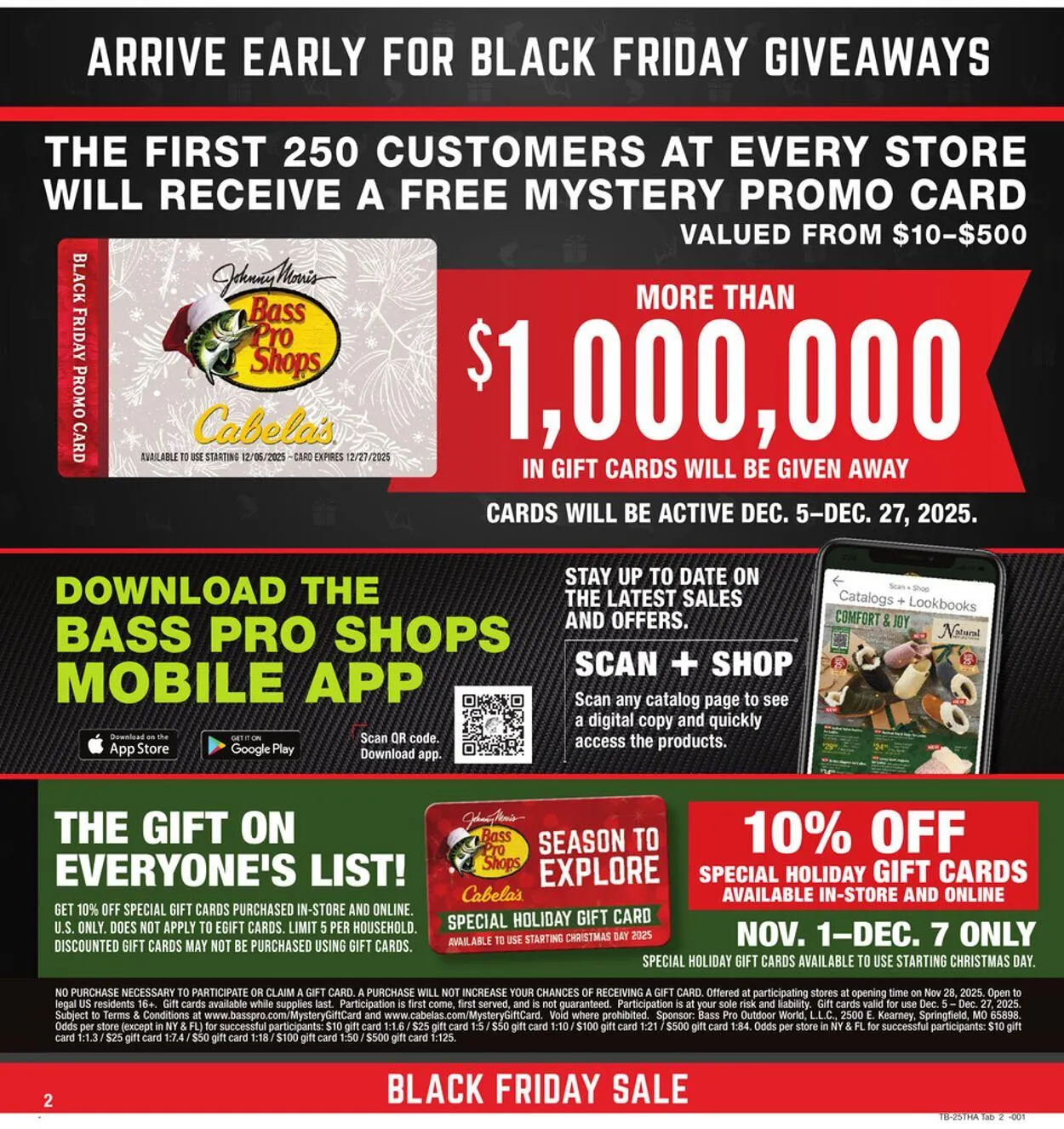 Weekly promotion Cabela's Current weekly ad spanning from November 24 to November 30 2025 - Page 2 for Catalogue 365