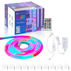 BrightLux® Lighting 16' LED Color Flow Indoor/Outdoor Rope Light