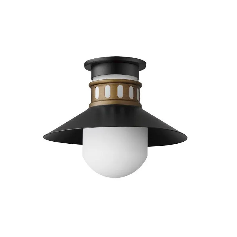 Clarendon Round Outdoor Semi Flush Mount