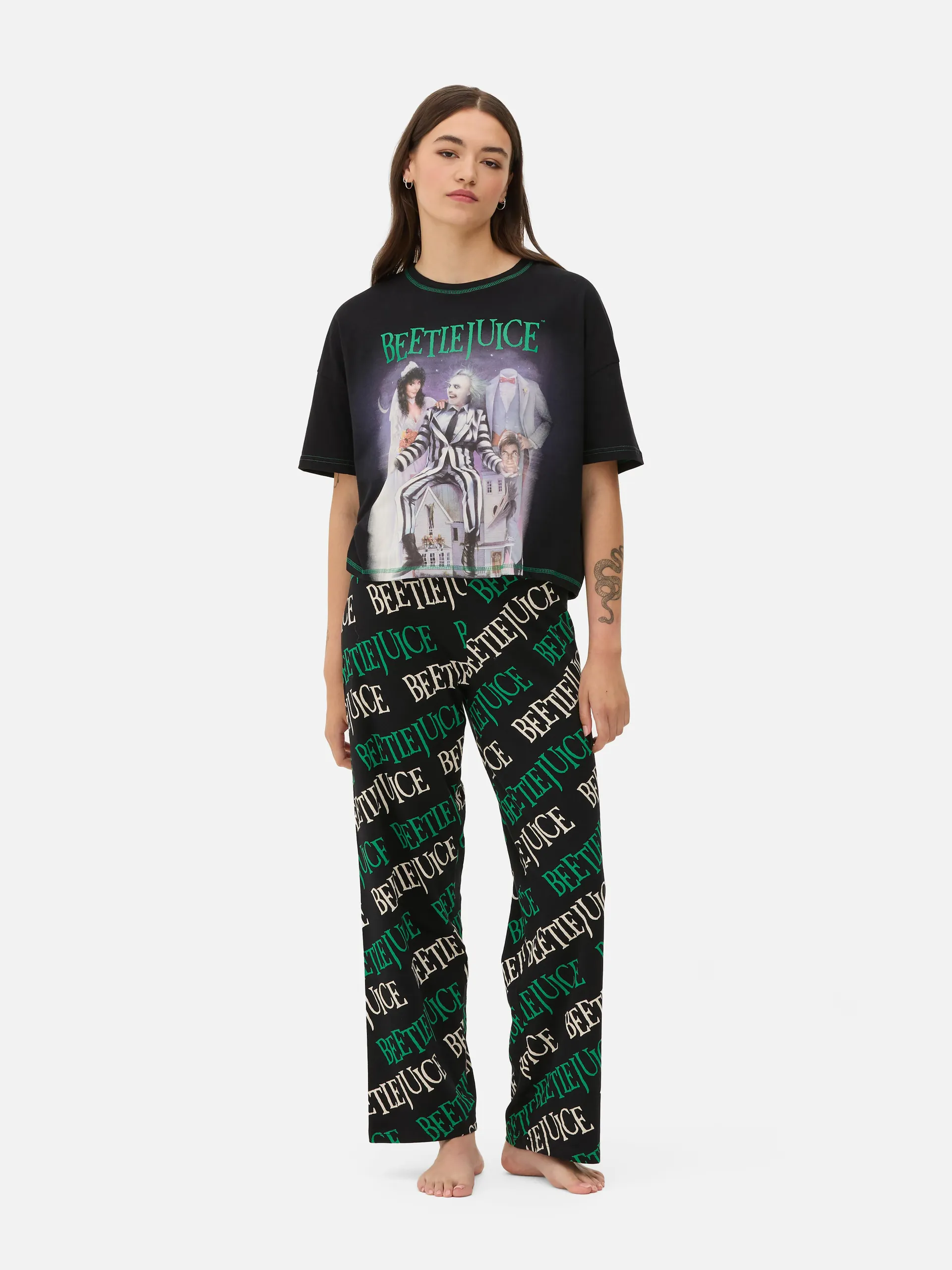 Beetlejuice Logo Pajama Set