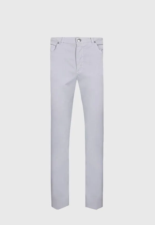 Cotton & Silk Five Pocket Pant