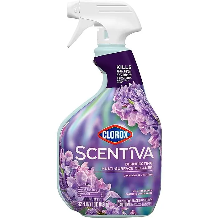Clorox Scentiva Disinfecting Multi-Surface Cleaner Spray Bottle,