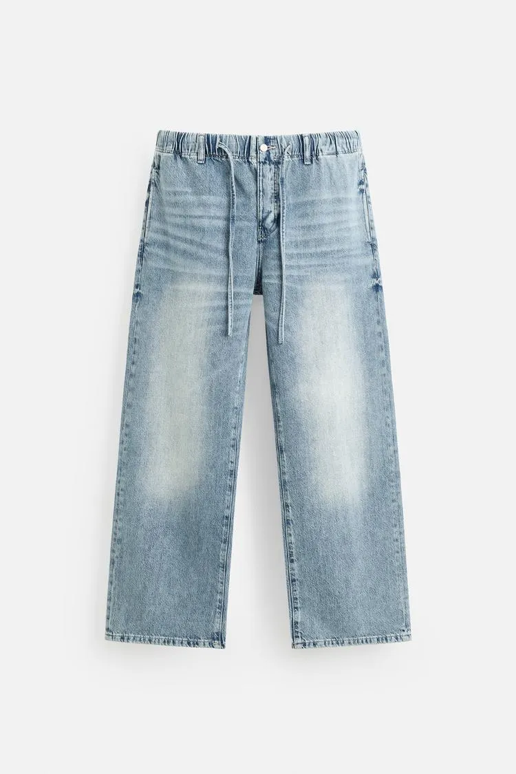 RELAXED FIT JOGGER WAIST JEANS