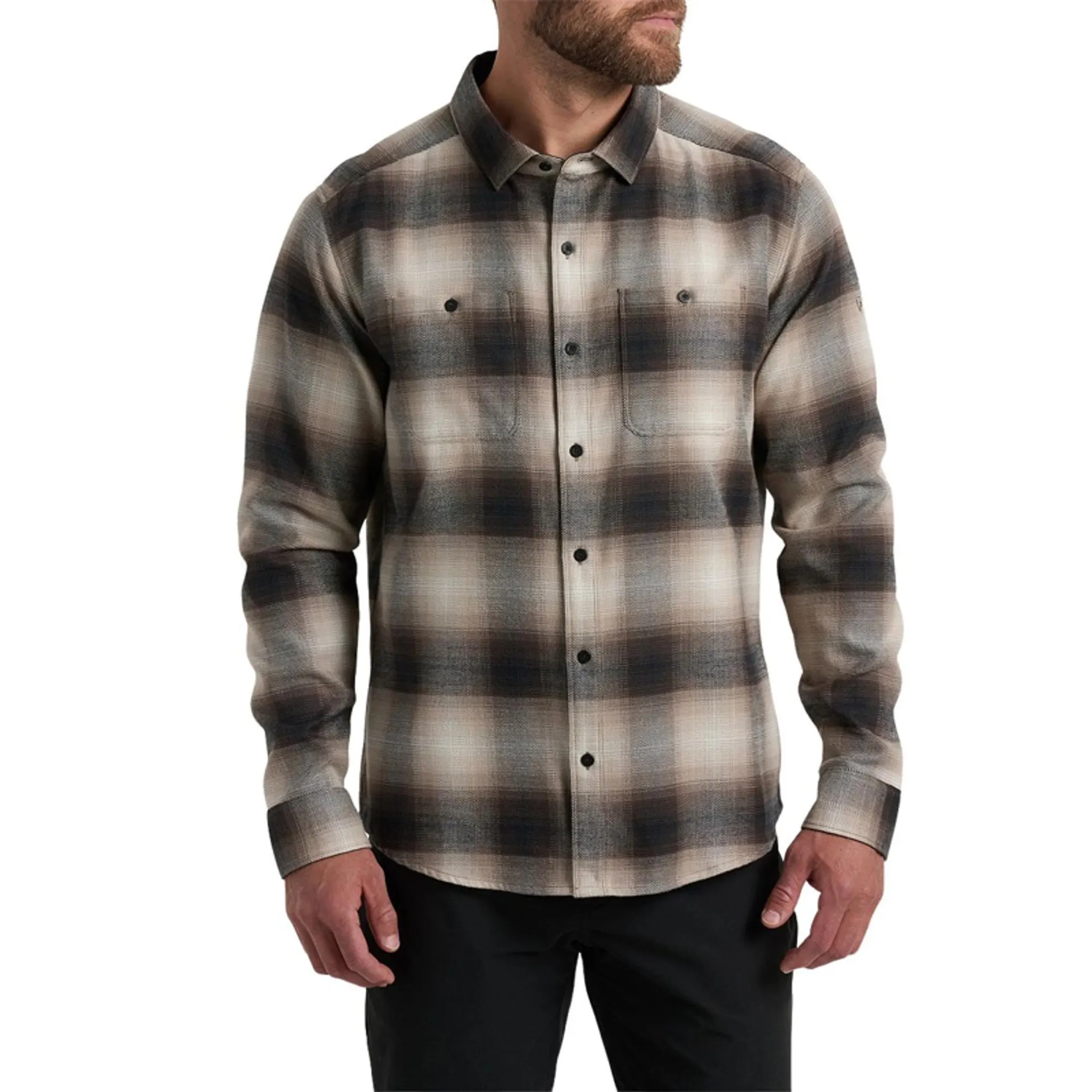 KUHL Men's Quicksand Full Button Long Sleeve The Law Flannel