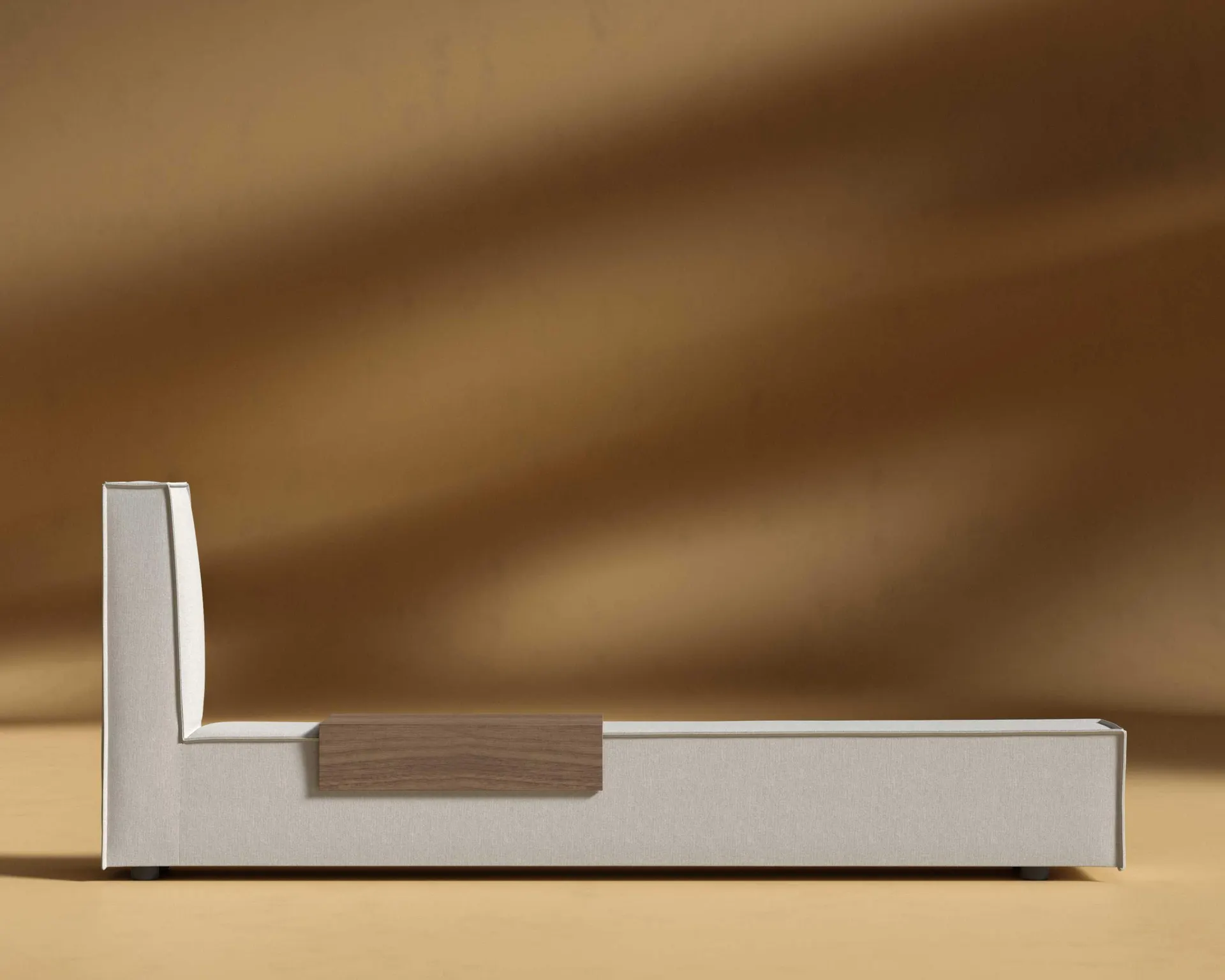 Porter Bed - Extension with Walnut Side Table