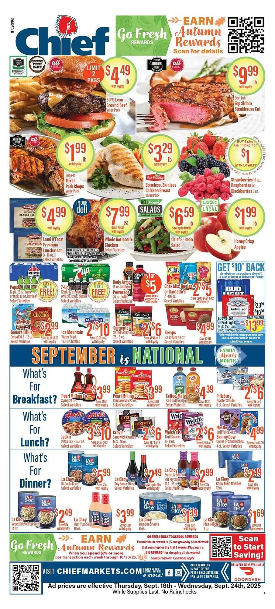 Weekly ad Chief Supermarket weekly ad from September 18 to September 24 2025 - Page 1
