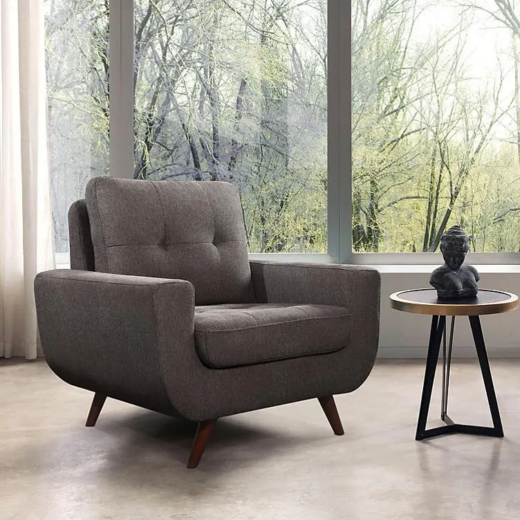 Finley Stain-Resistant Fabric Armchair, Assorted Colors