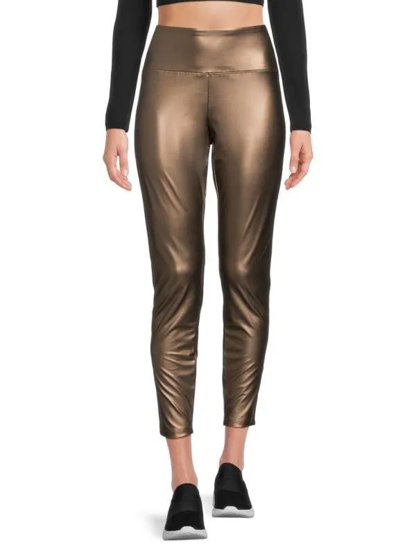 Metallic Cropped Pants