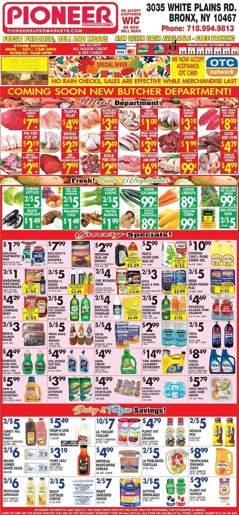 Weekly ad Pioneer Supermarkets weekly ad from October 12 to October 16 2025 - Page 1
