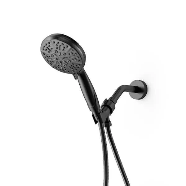 5 in. Single Handle 5-Spray Tub and Shower Faucet 1.8 GPM in Matte Black