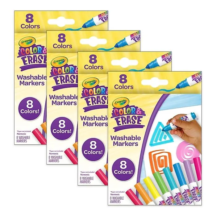 Crayola Color & Erase Kids Markers,