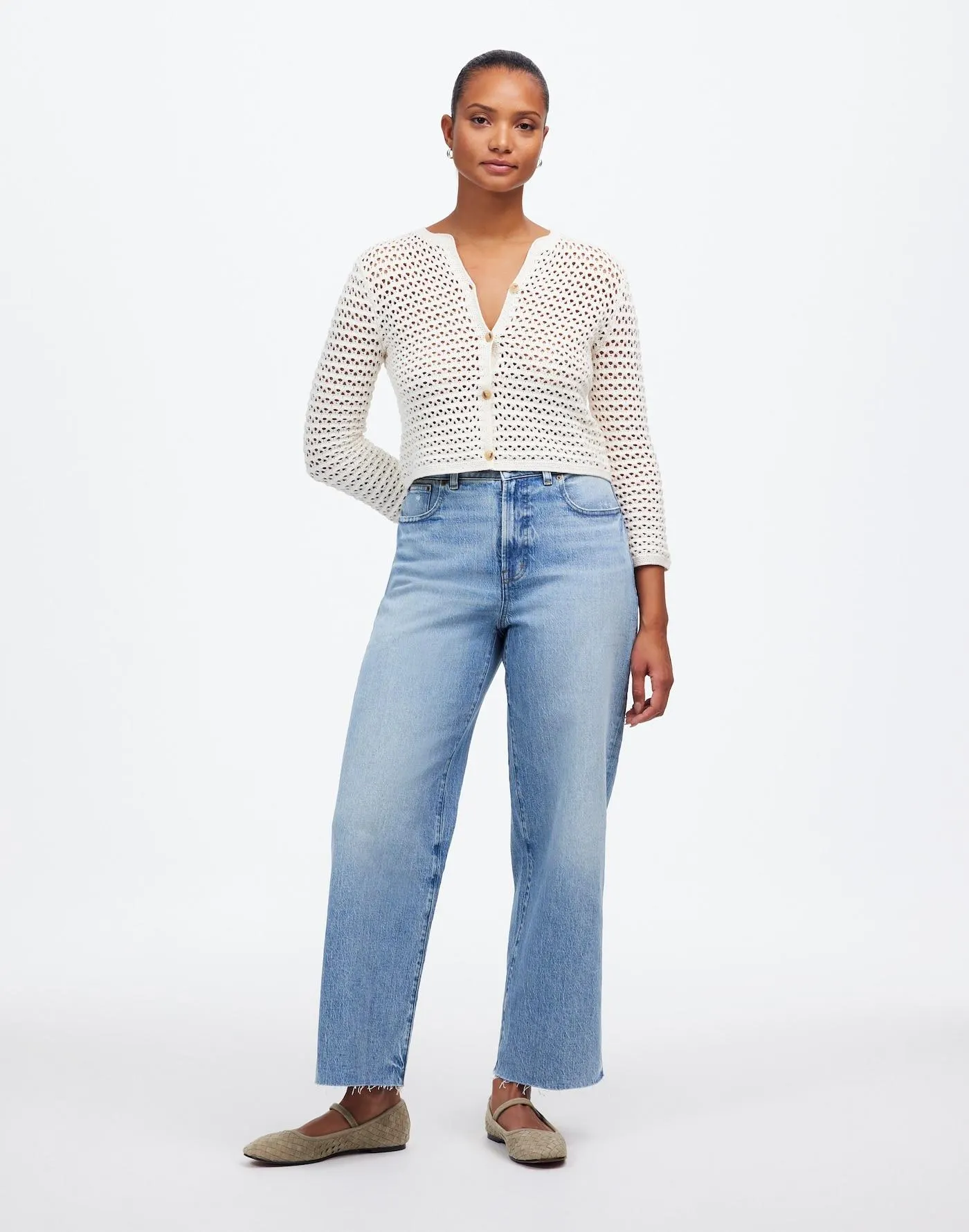 The Curvy Perfect Vintage Wide-Leg Crop Jean