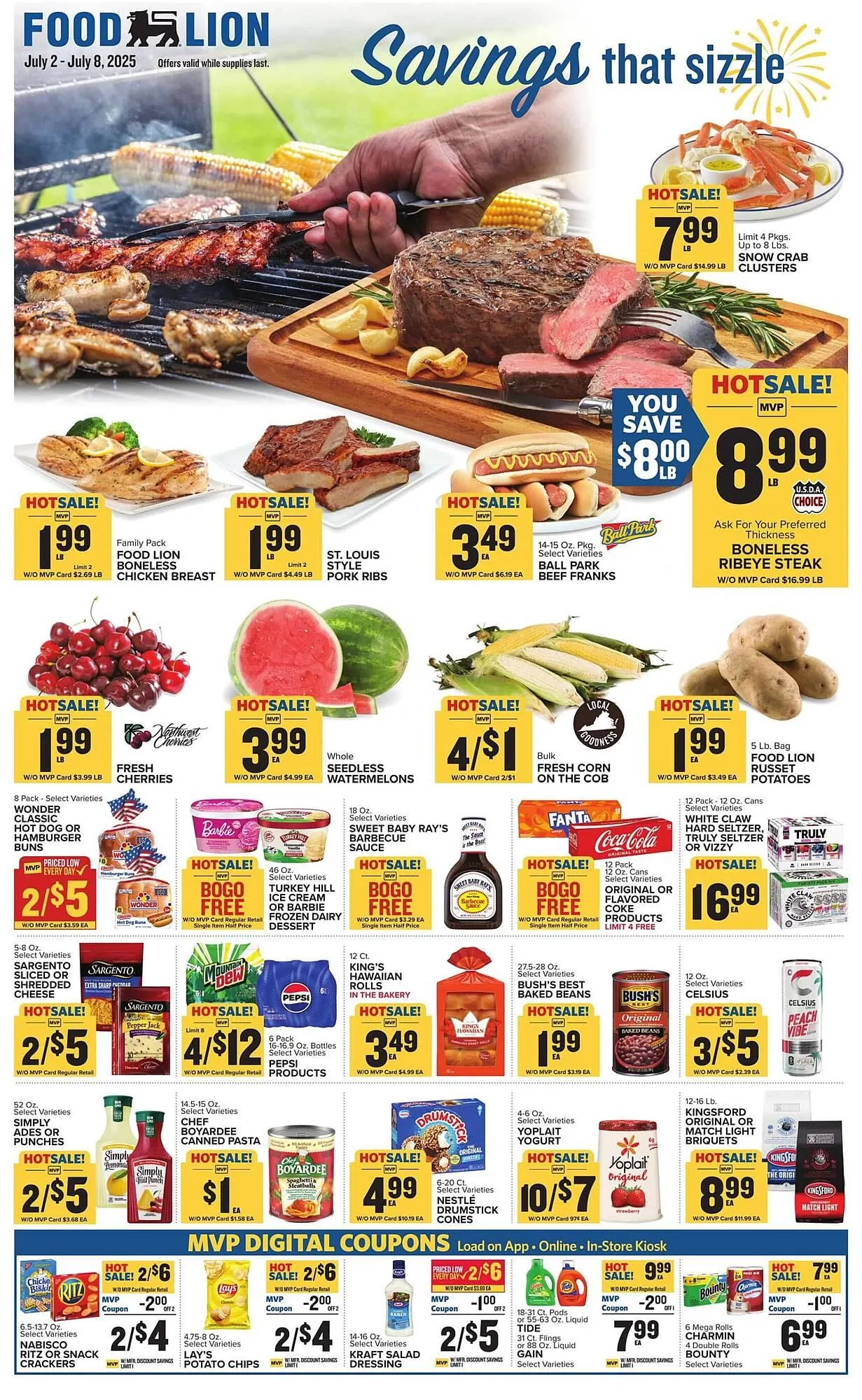 Weekly ad Food Lion Weekly Ad from July 2 to July 9 2025 - Page 1