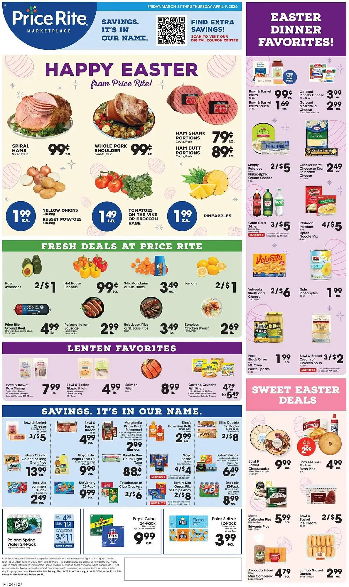 Weekly ad Price Rite circular from March 26 to April 10 2026 - Page 1