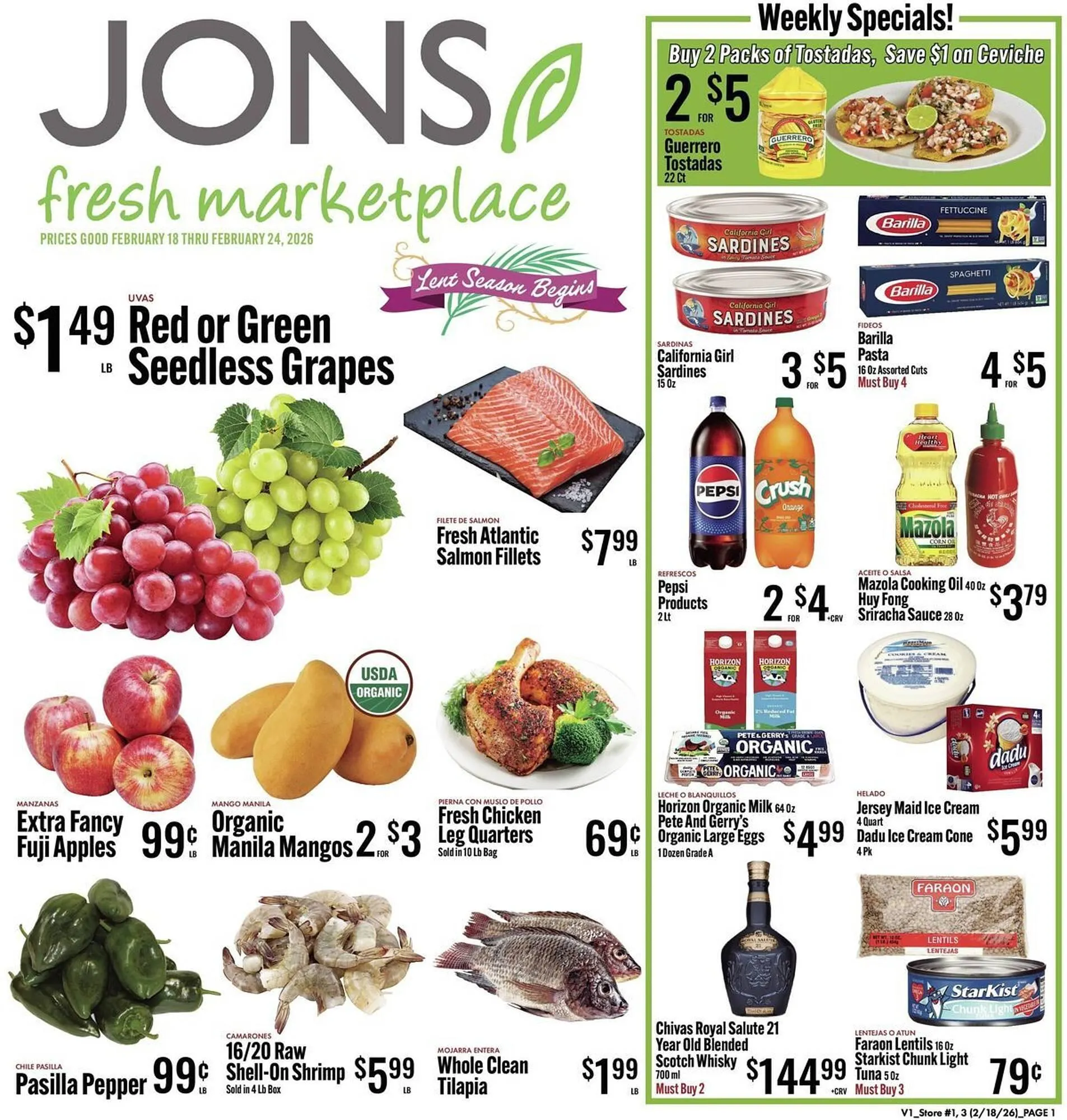 Weekly ad Jons International weekly ad from February 18 to February 24 2026 - Page 1