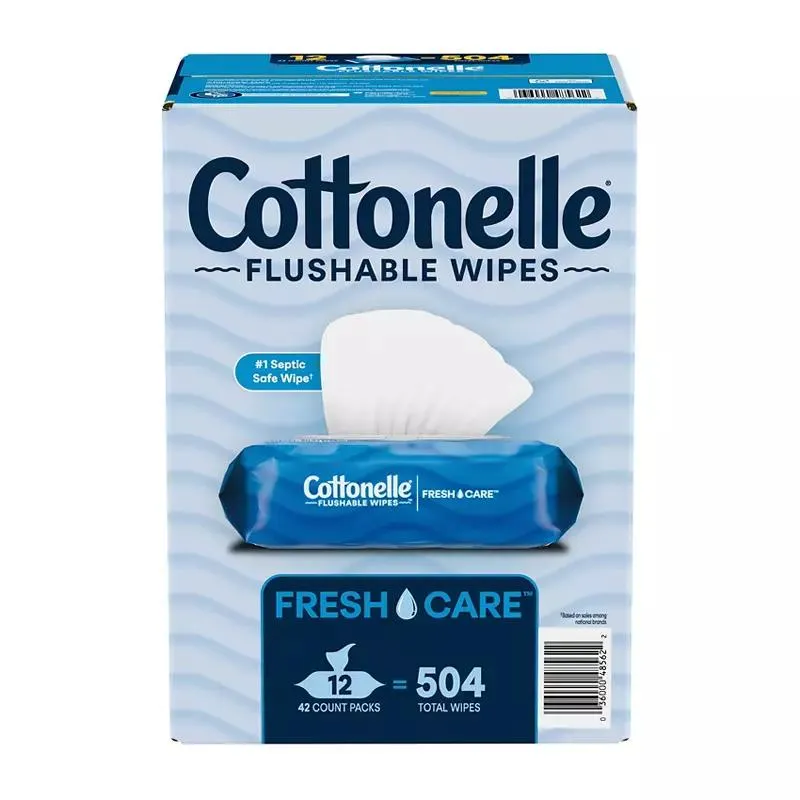 Cottonelle Fresh Care Flushable Adult Wet Wipes, 12 pk.