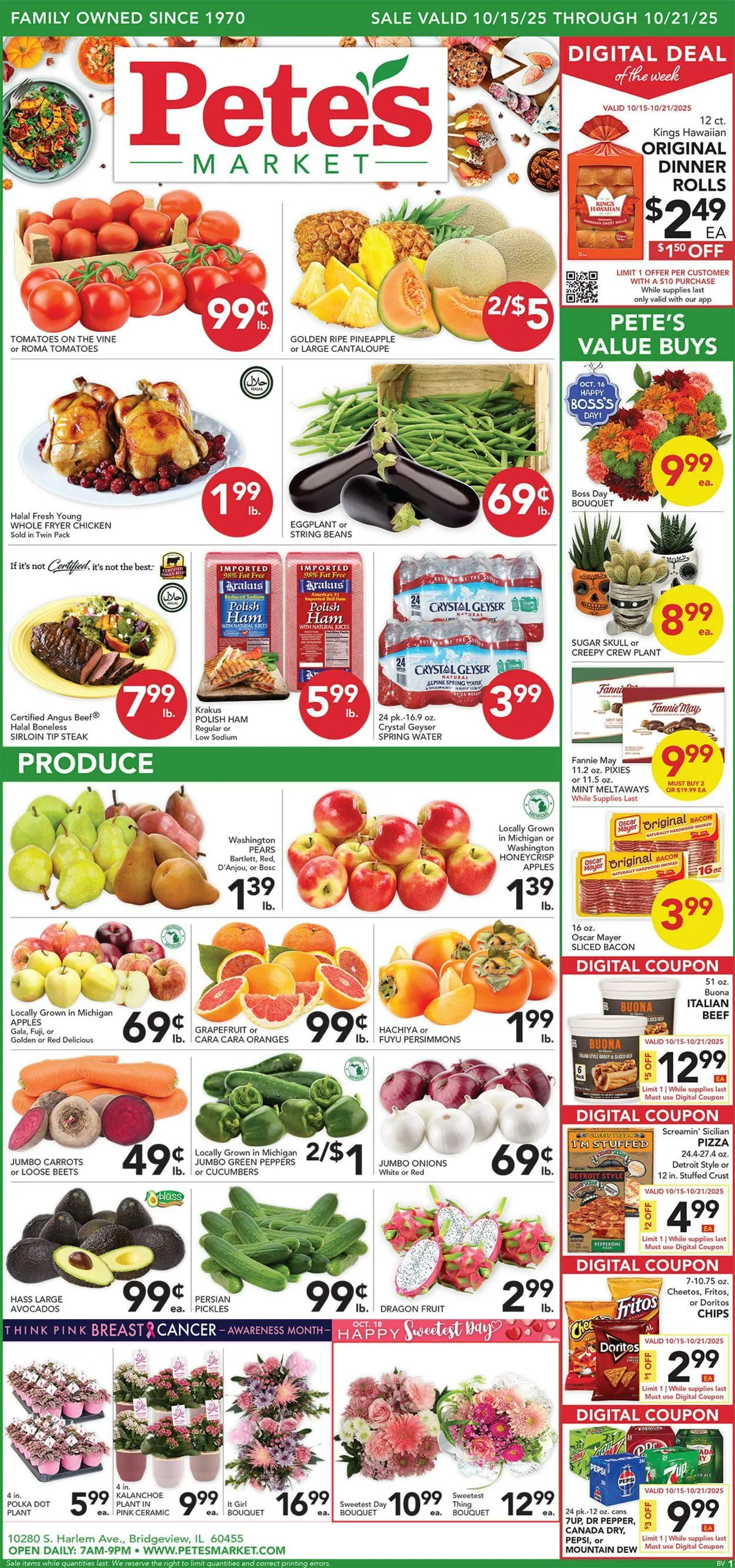 Weekly ad Pete's Fresh Market Current weekly ad from October 15 to October 21 2025 - Page 1