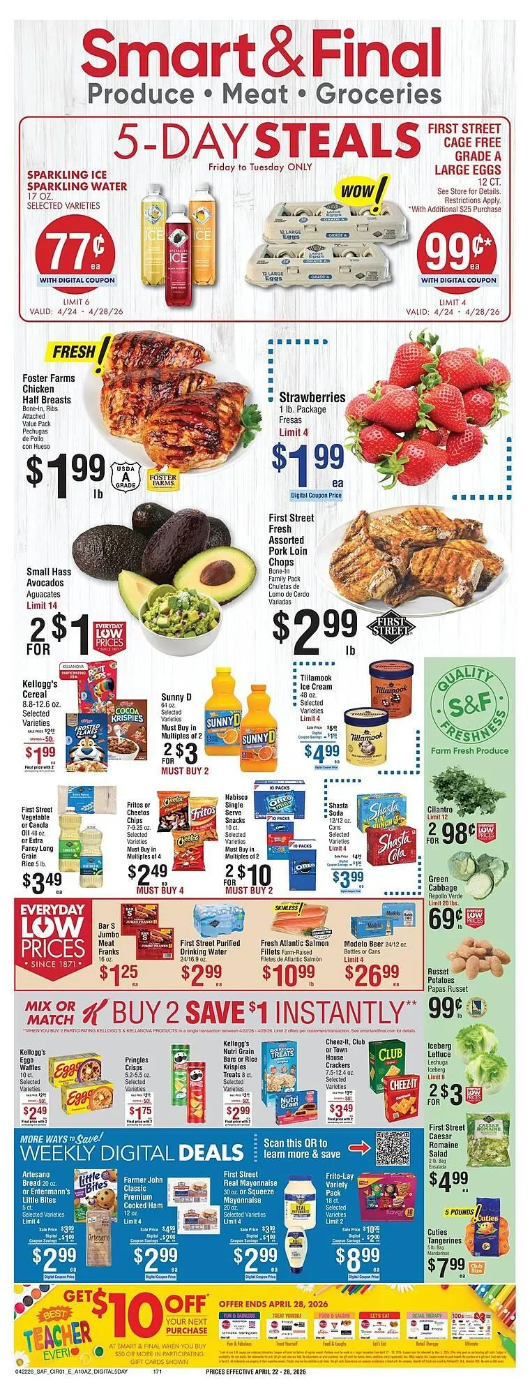 Weekly ad Smart & Final weekly ad from April 24 to April 28 2026 - Page 1