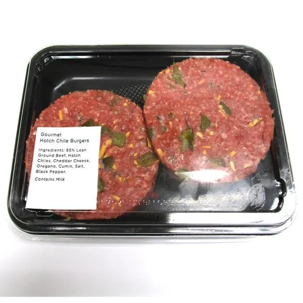 Gourmet Hatch Chili Ground Beef Burger