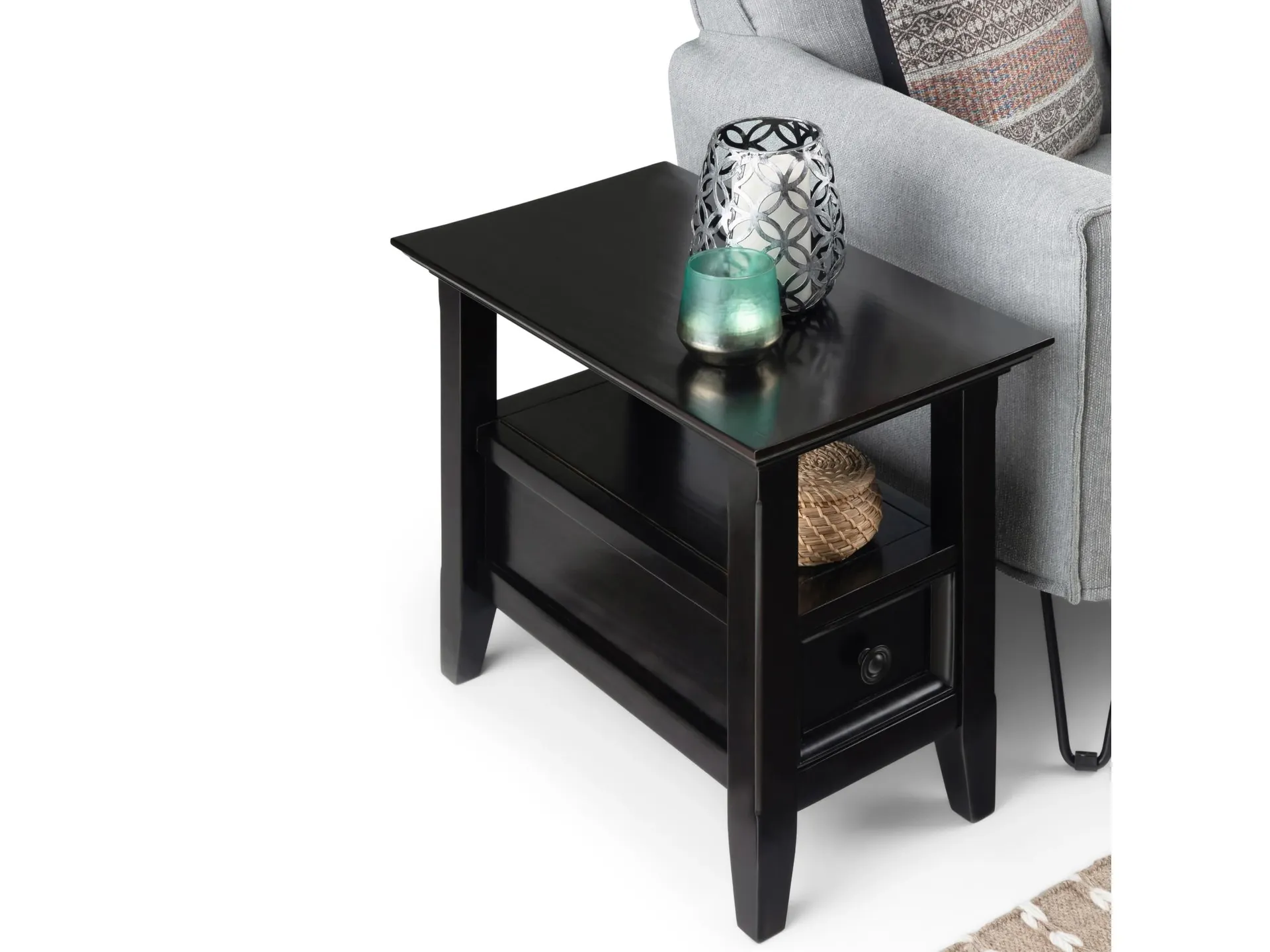 Simpli Home Amherst Narrow Side Table