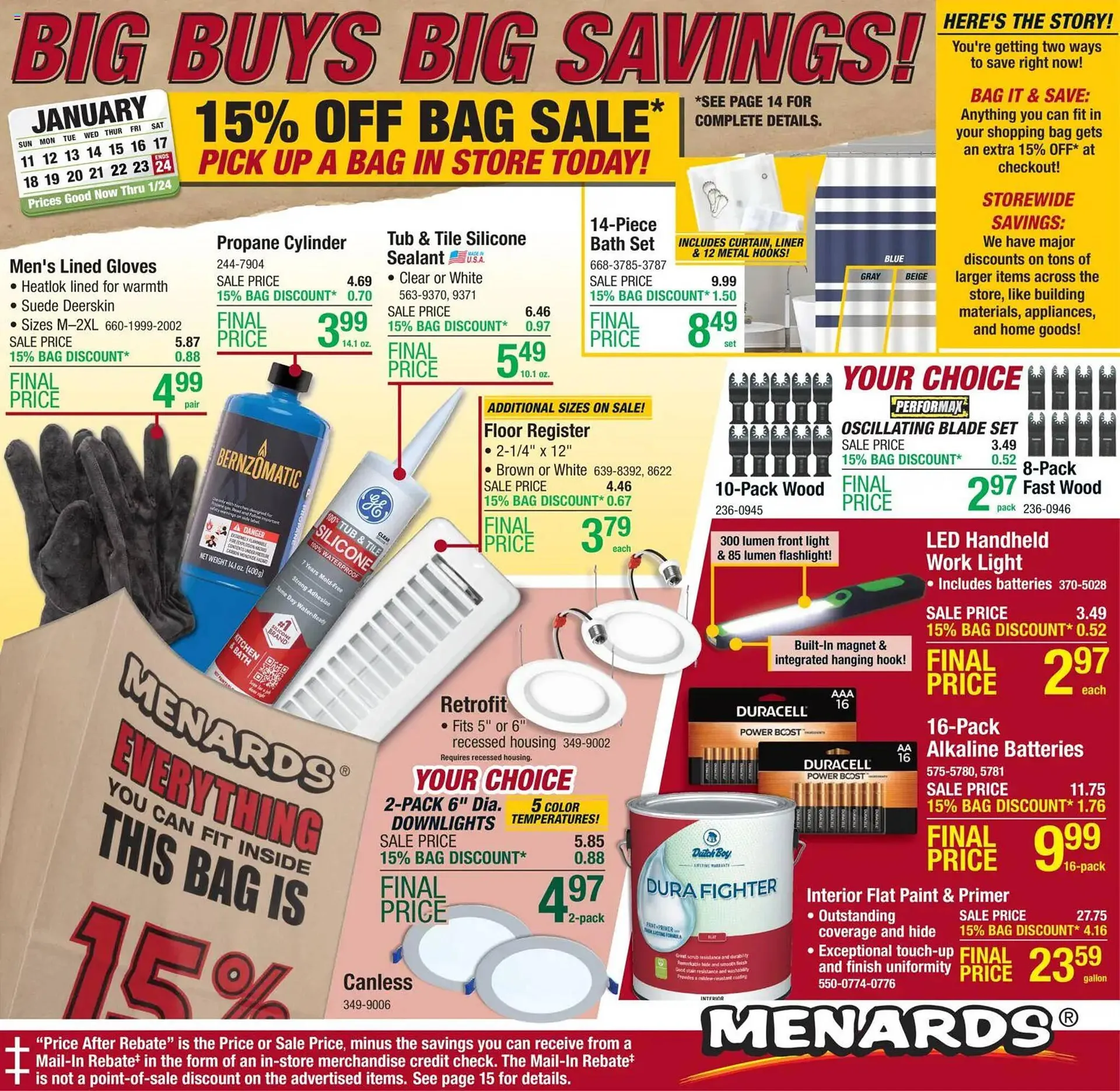 Weekly ad Menards weekly ad from January 11 to January 24 2026 - Page 1