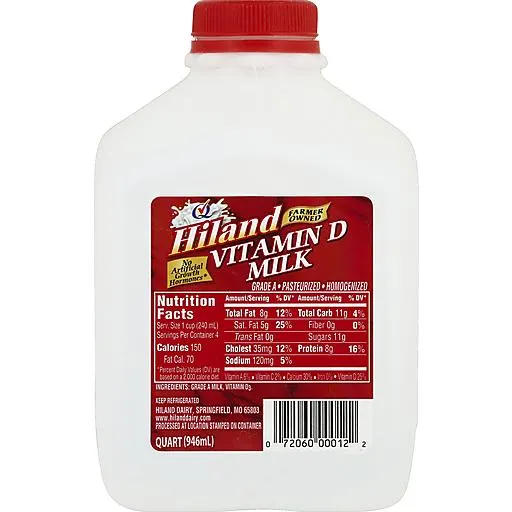 Hiland Milk, Vitamin D 1 qt