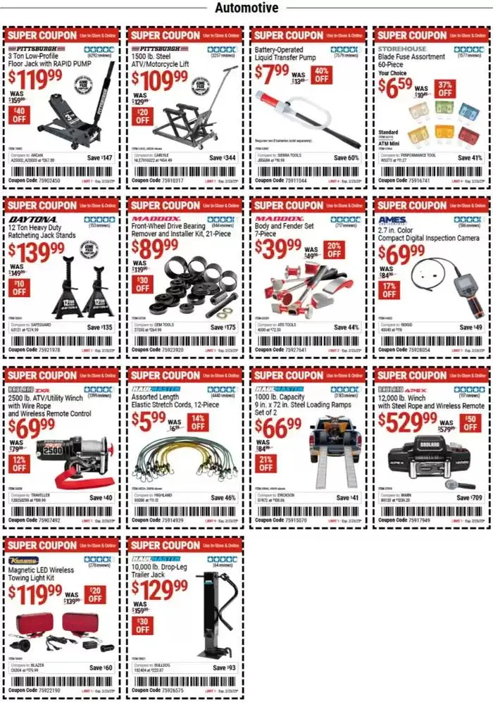 Weekly ad Harbor Freight Tools weekly ad from February 10 to February 24 2025 - Page 2