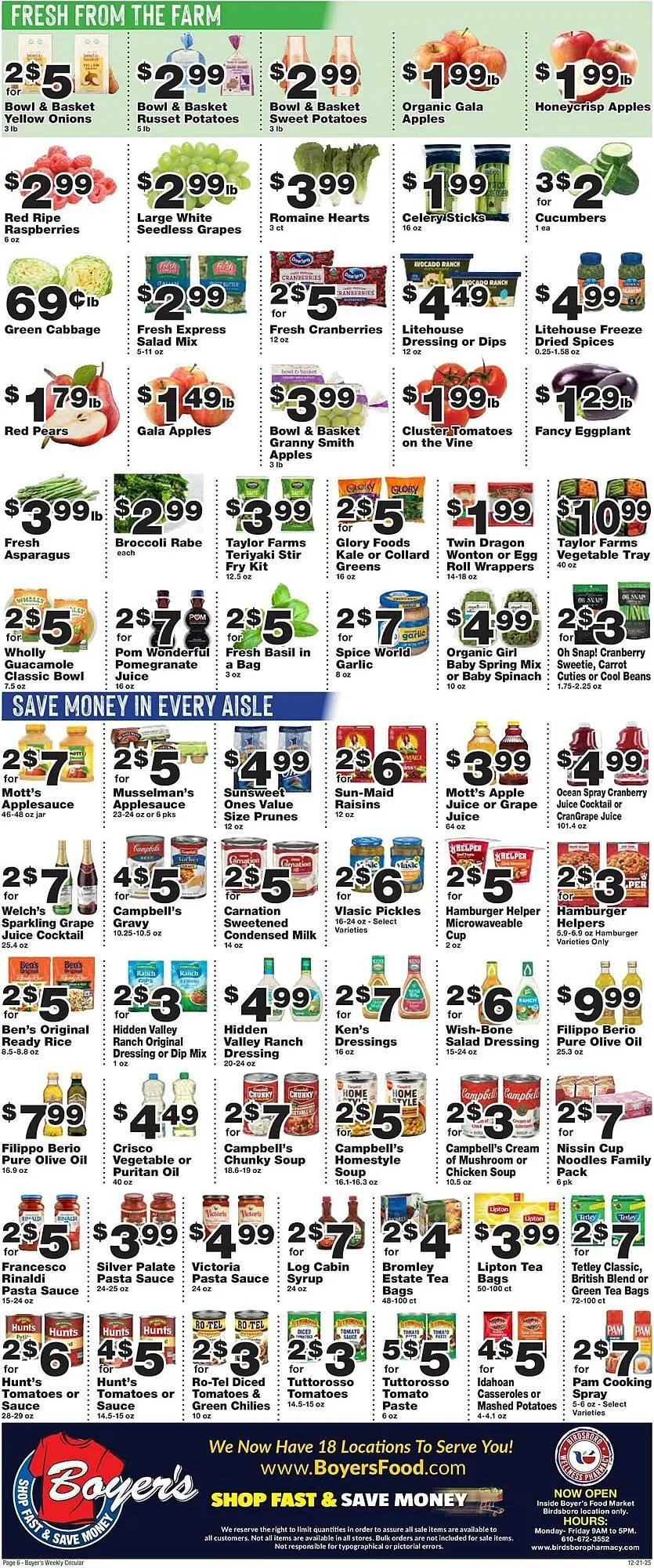 Weekly ad Boyer's Food Markets weekly ad from December 21 to December 27 2025 - Page 6
