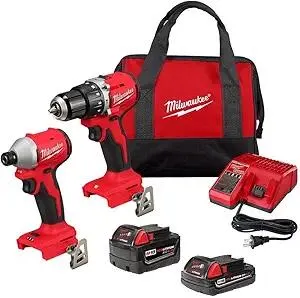 Milwaukee M18 Compact Brushless 2-Tool Combo Kit