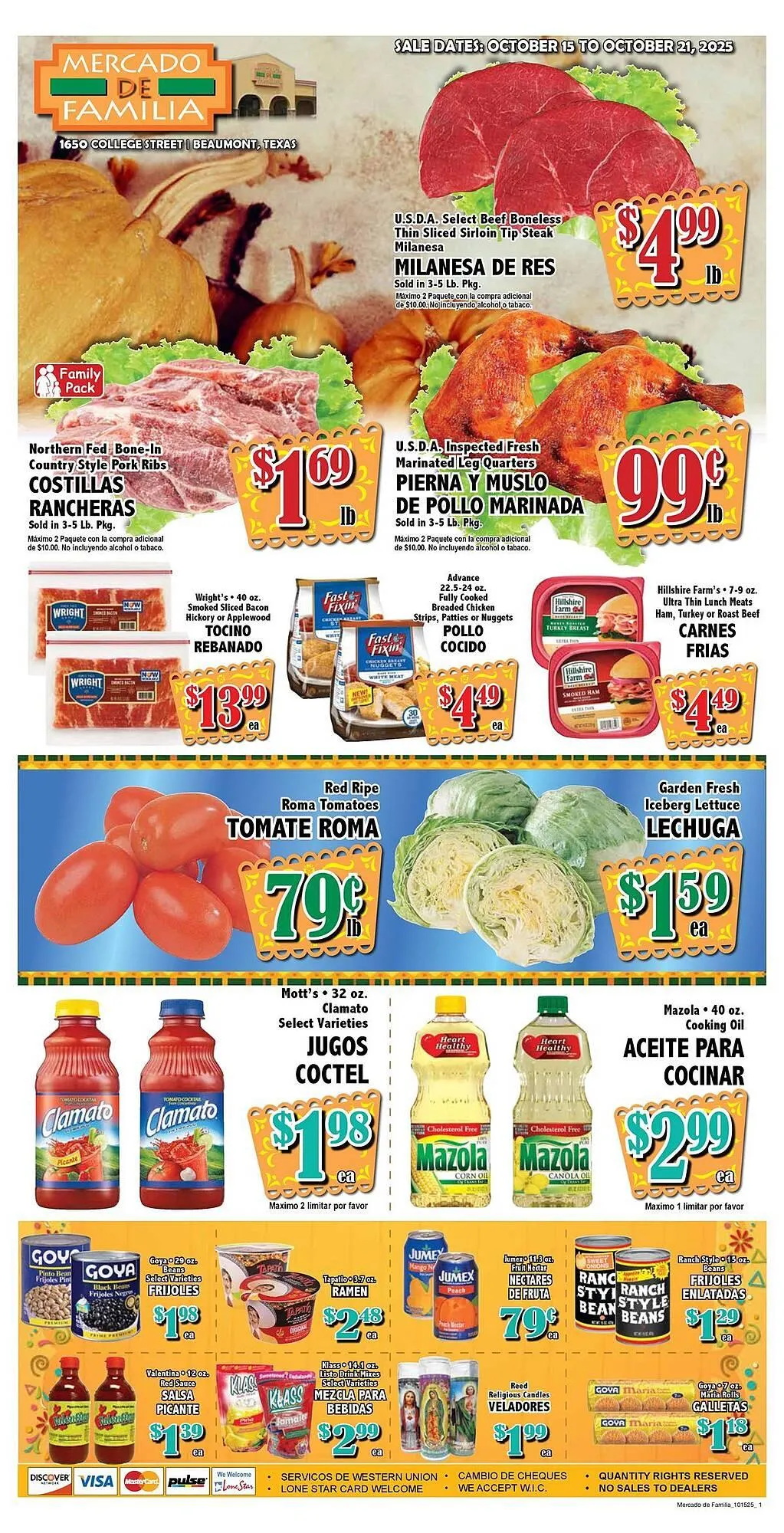 Weekly ad Market Basket weekly ad from October 15 to October 21 2025 - Page 1