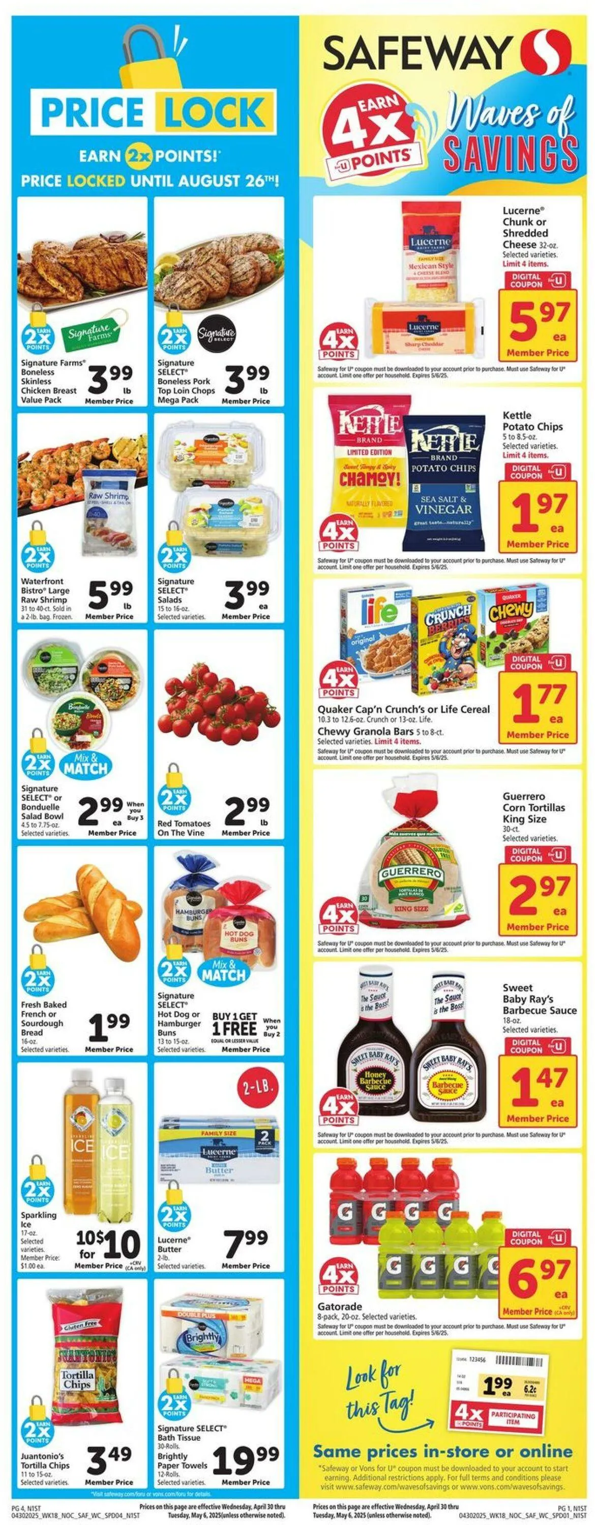 Weekly ad Safeway Current weekly ad from April 30 to May 6 2025 - Page 1