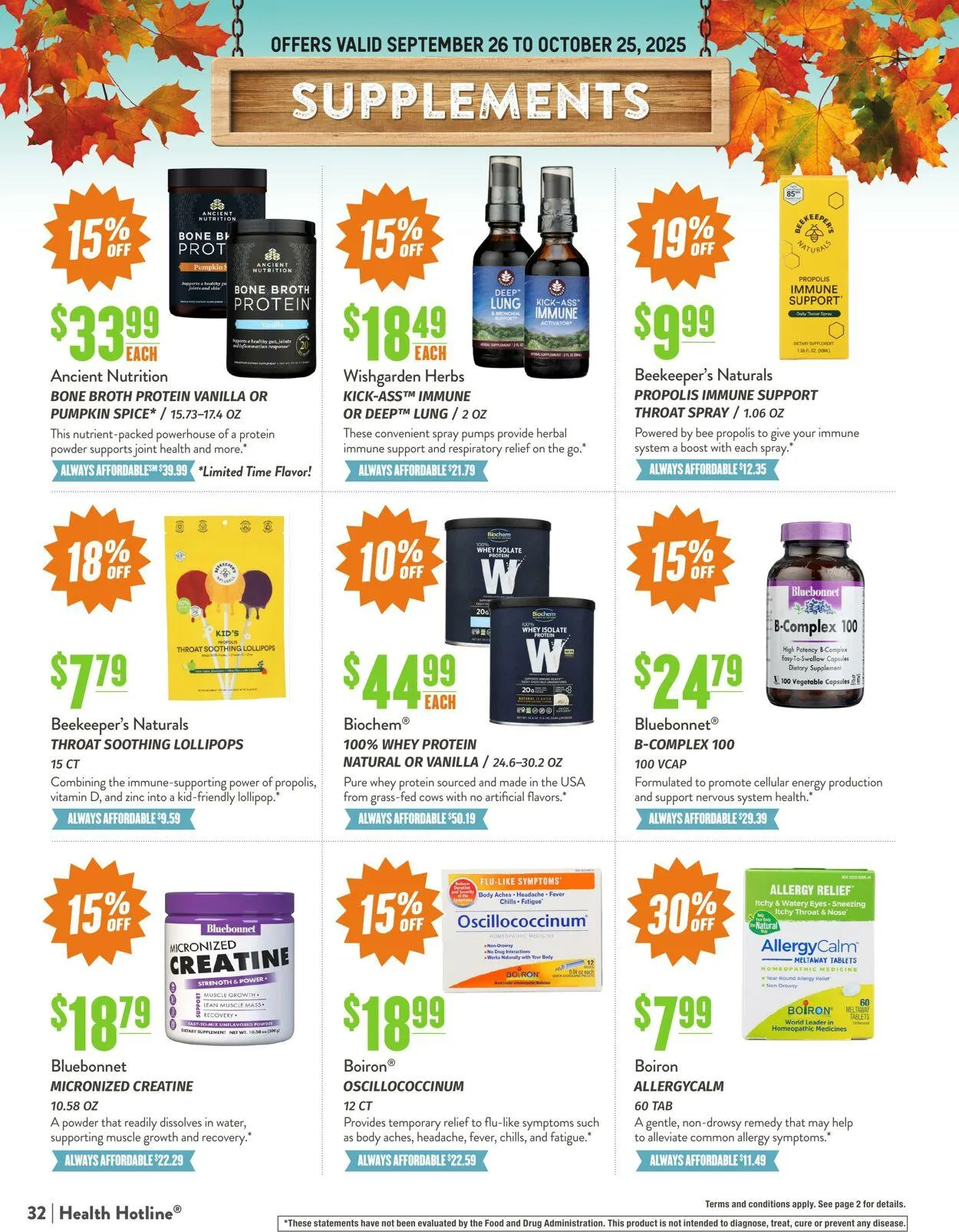 Weekly ad Natural Grocers from September 24 to October 17 2025 - Page 32
