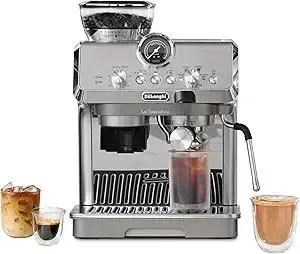 De'Longhi La Specialista Arte Evo Espresso Machine - Compact Cold Brew Coffee Maker with Grinder, Milk Steam Wand/Frother & Tamping Tools - Home Barista Kit for Lattes, Cappuccinos, Iced Coffee
