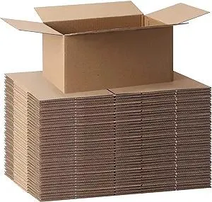 CRUGLA 40 Packs Shipping Boxes 8x6x4, Cardboard Boxes for Small Business, Corrugated Mailing Box Bulk for Packaging