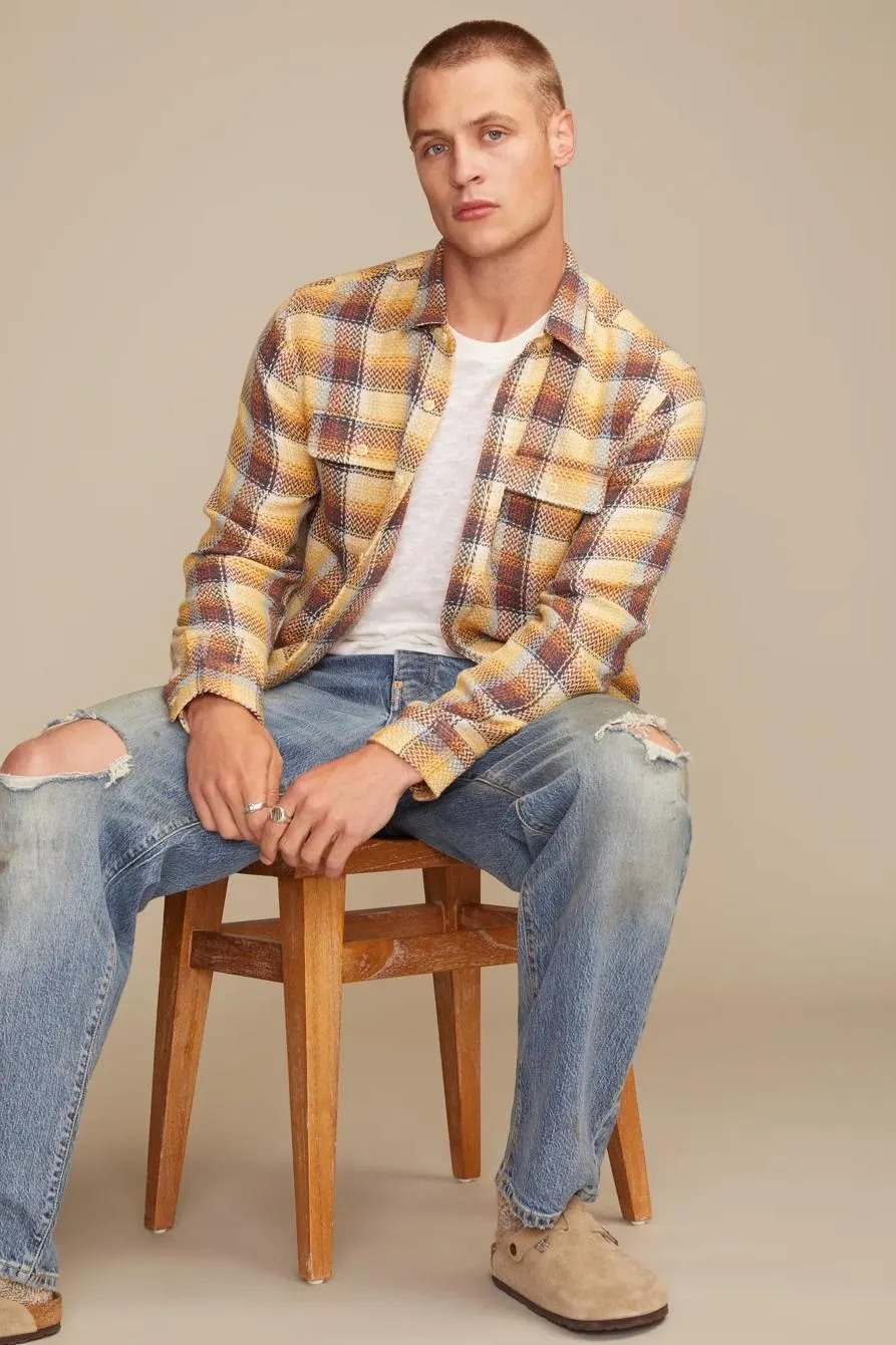 herringbone flannel humboldt utility shirt