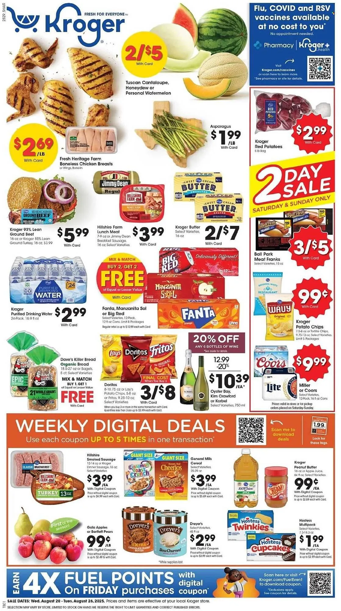 Weekly ad Kroger Weekly Ad from August 20 to August 26 2025 - Page 1