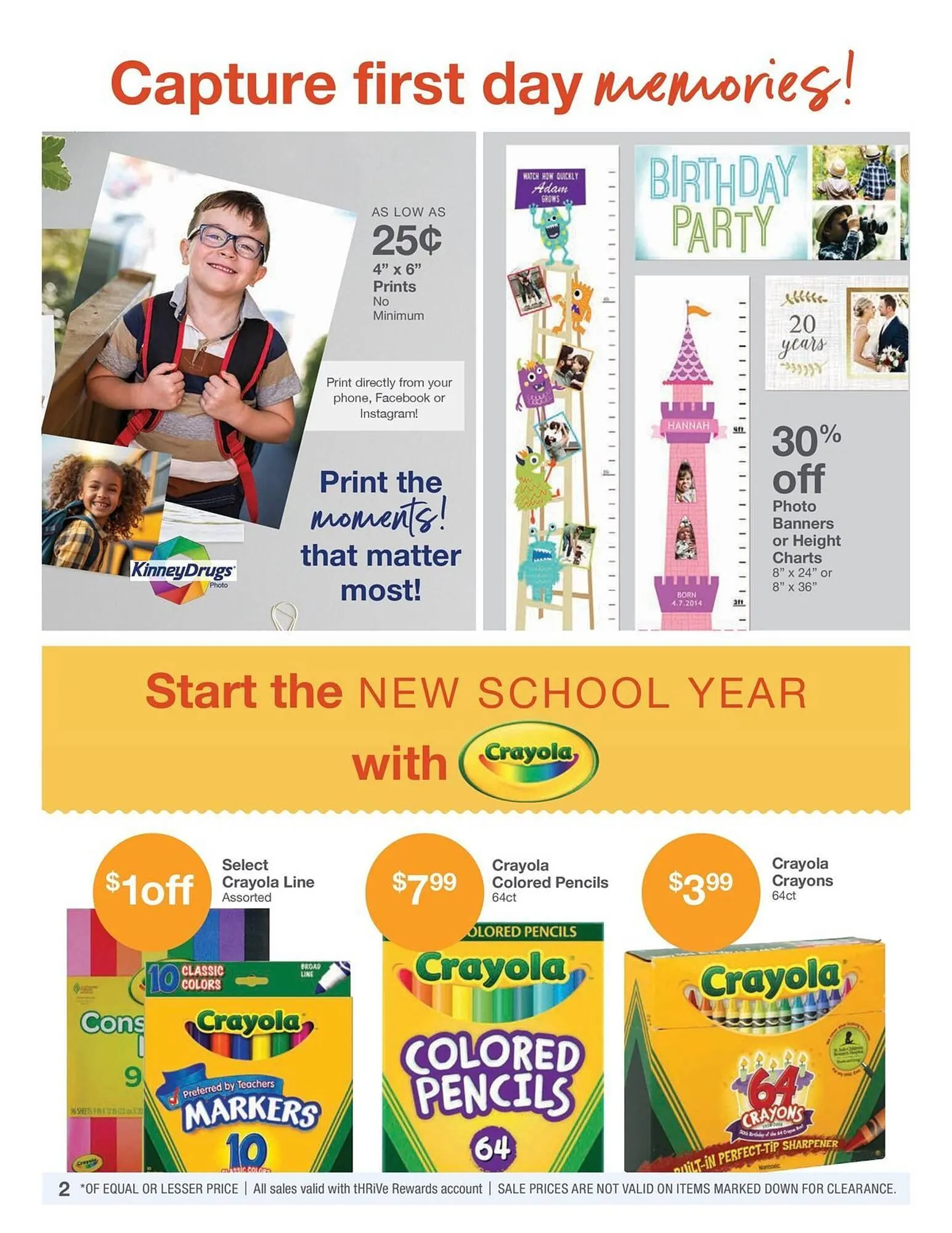 Weekly promotion Kinney Drugs Weekly Ad spanning from August 1 to August 31 2025 - Page 2 for Catalogue 365