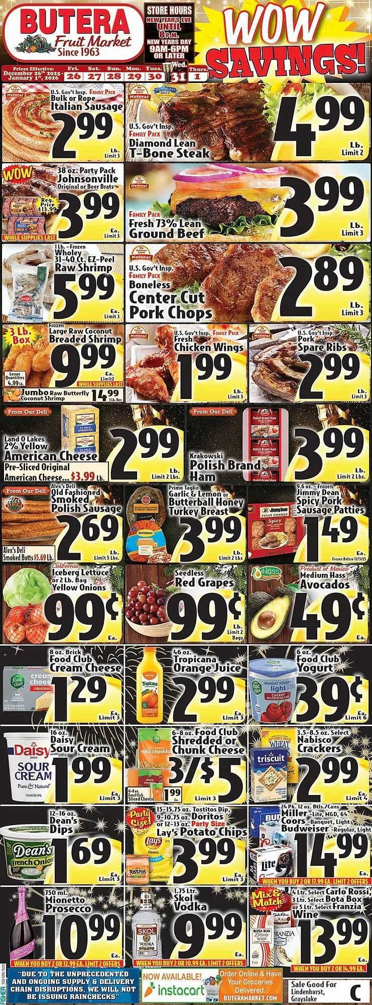 Weekly ad Butera weekly ad from December 26 to January 1 2026 - Page 1