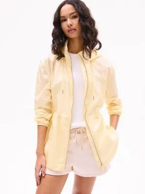 Water-Repellent Hooded Windbreaker