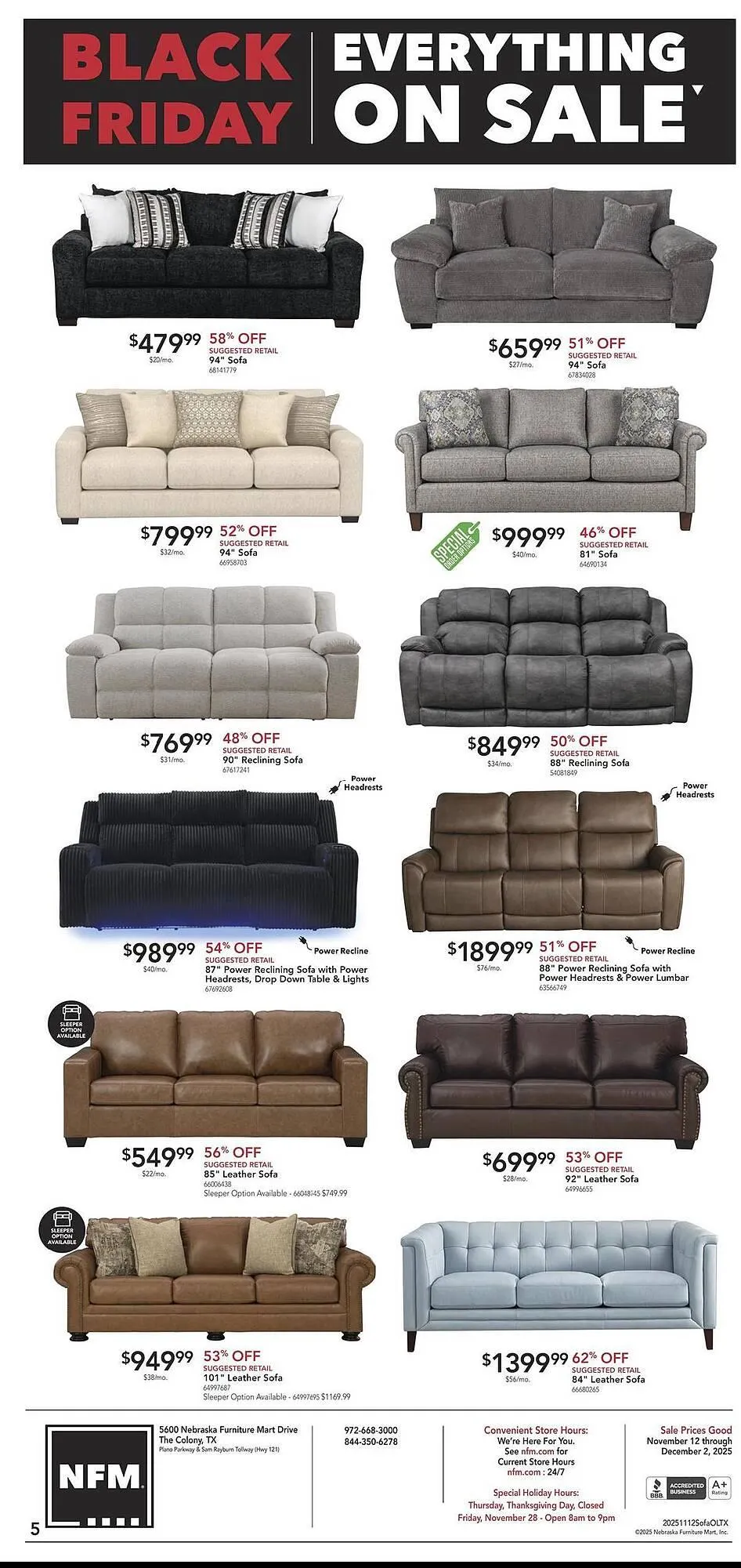 Weekly ad Nebraska Furniture Mart weekly ad from November 12 to December 2 2025 - Page 5