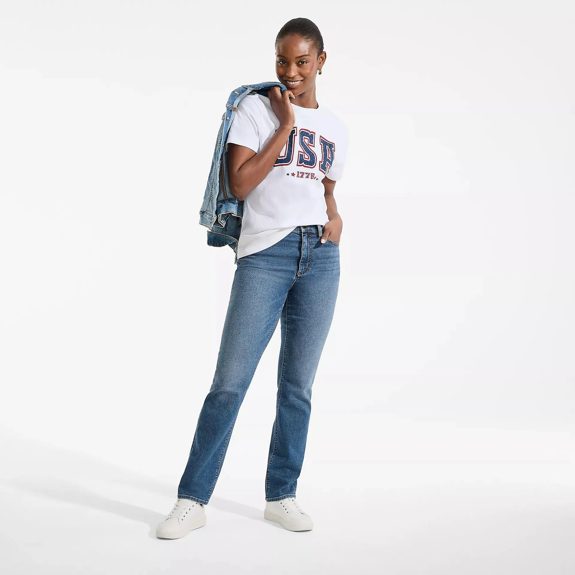 Women's Short Sleeve Crew Neck Graphic T-Shirt