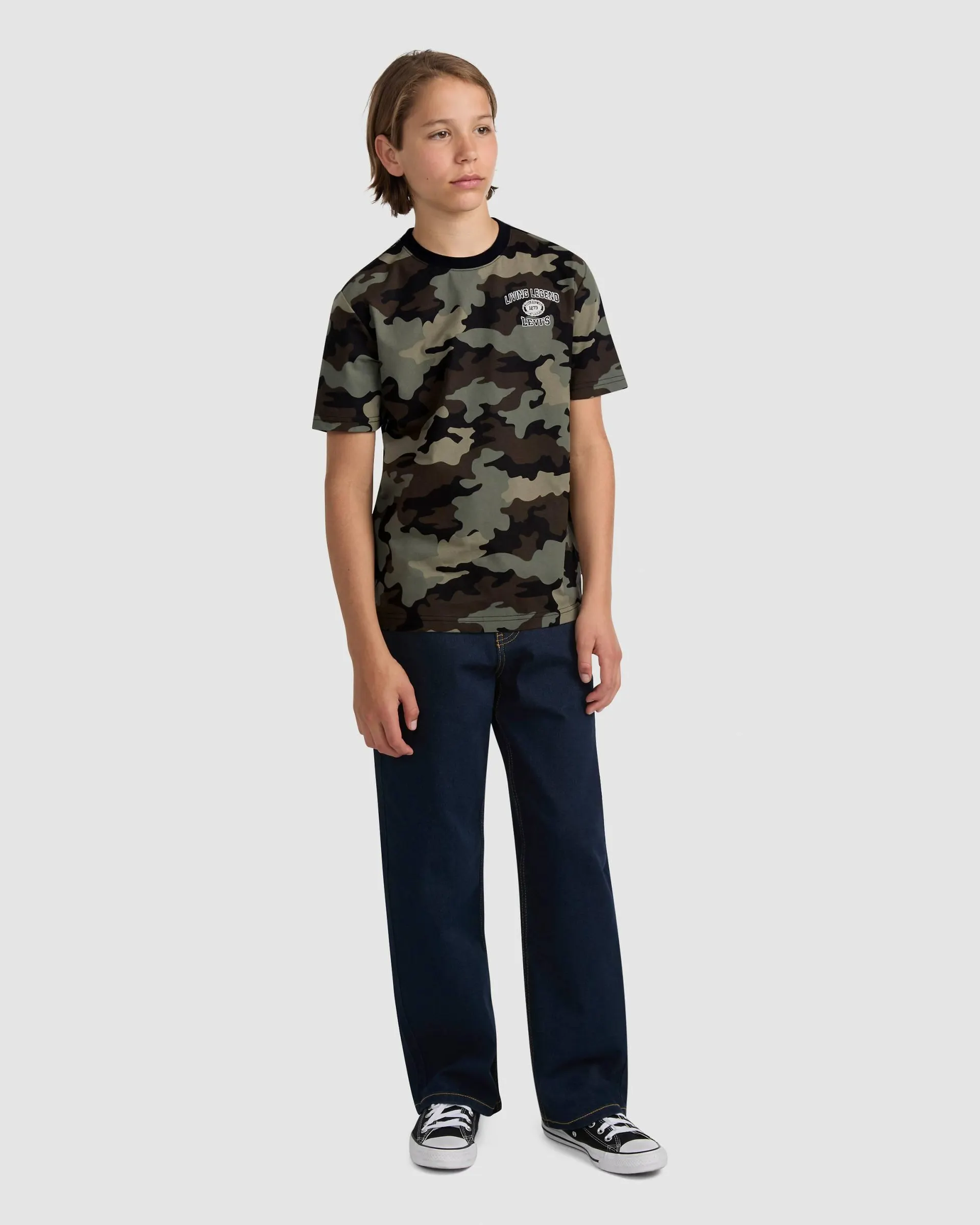 Camo Covered Tee Big Boys S-xl
