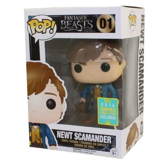 Funko POP! Movies - Fantastic Beasts Vinyl Figure - NEWT SCAMANDER with Wand & Briefcase #01 *Excl*